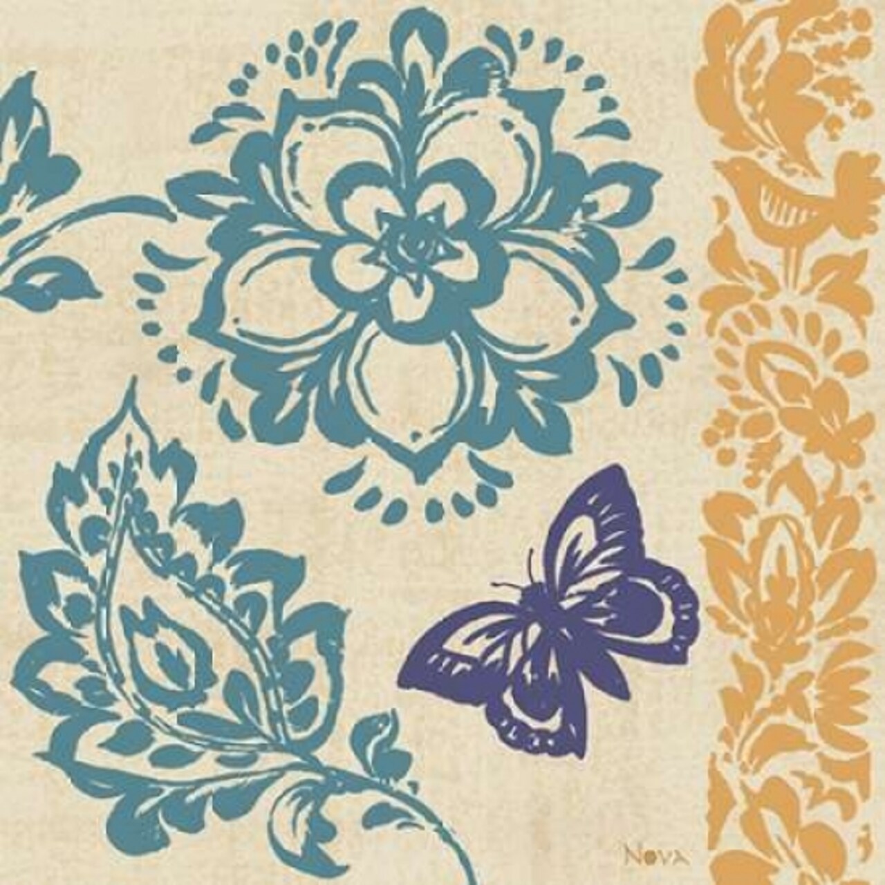 Blue Indigo Butterfly II Poster Print by Studio Nova - Item # VARPDXRB8836SN